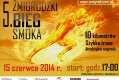 Plakat promujący Żmigrodzki Bieg Smoka