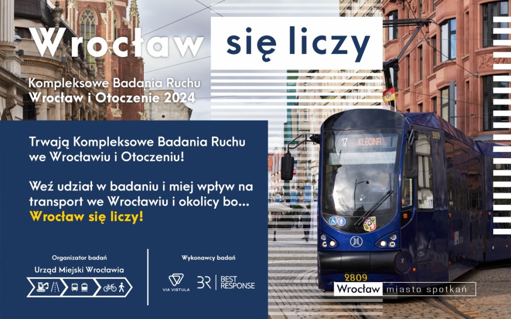 WROCŁAW SIĘ LICZY! – Kompleksowe Badanie Ruchu Wrocław i Otoczenie 2024