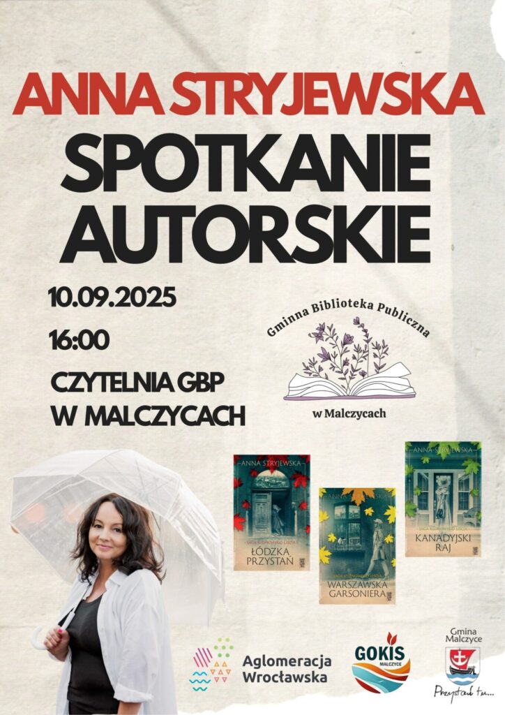 Spotkania autorskie z Anną Stryjewską – 4 terminy