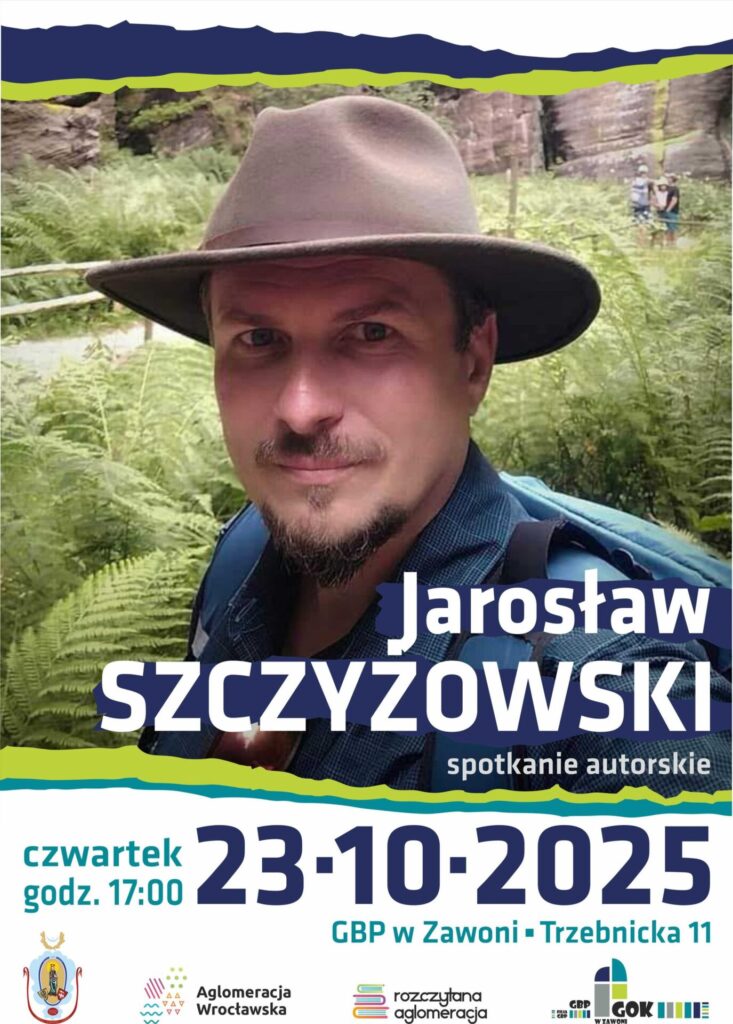 Zapraszamy na spotkania autorskie z Jarosławem Szczyżowskim (2 terminy)